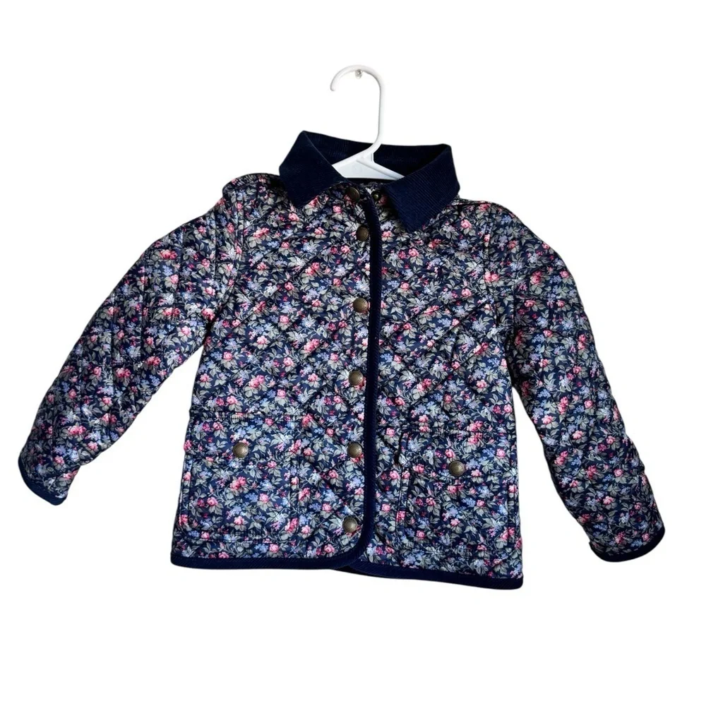 Ralph Lauren Kids Floral Hooded Barn Jacket